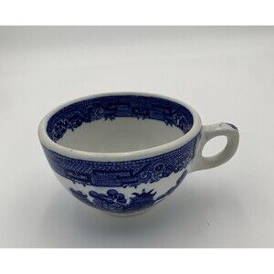 Blue And White  Teacup . Maddock England Tea 4” X 2.5”  Chinese Coffee